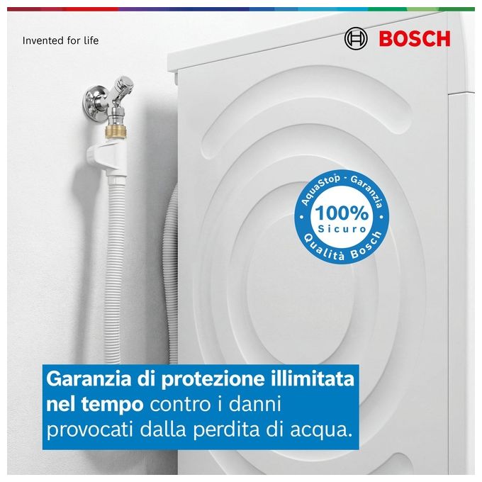 Bosch Serie 6 WIW24342EU Lavatrice a carica frontale 8 Kg 1200 giri Classe C Motore Inverter EcoSilence Bianco