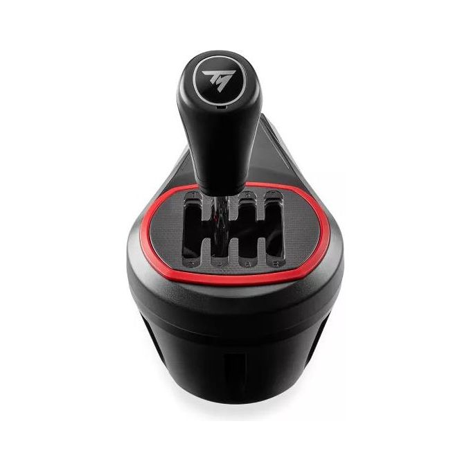 Thrustmaster TH8S Shifter Add-On Cambio Manuale 7 Marce Schema H USB compatibile PS5 PS4 Xbox PC colore Nero Rosso