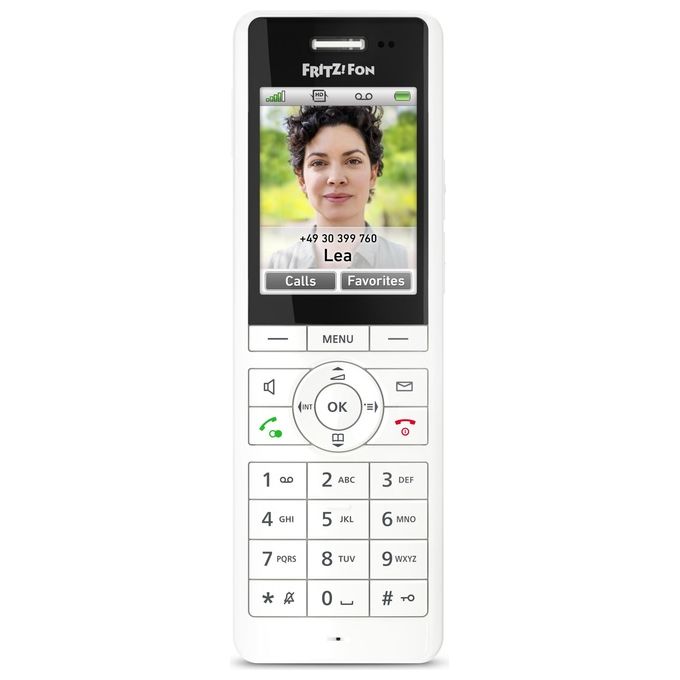 FRITZ! 20003010 Fritz!Fon X6 Telefono Cordless DECT Display a Colori 2,4'' Vivavoce Full-Duplex Smart Home colore Bianco