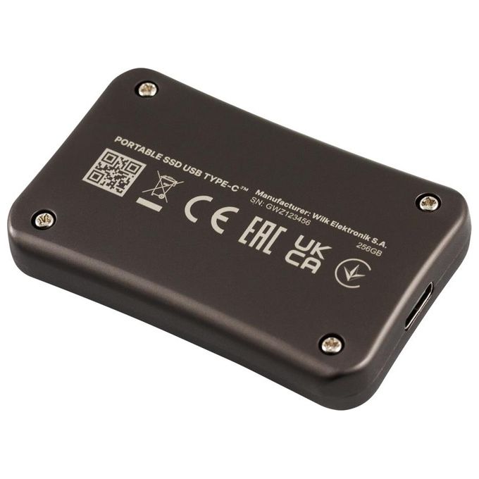 Goodram SSDPR-HL200-256 SSD Esterno 256 GB USB Tipo C 3.2 Gen 2 Velocita' Lettura 520 MB-s Scrittura 500 MB-s colore Grigio