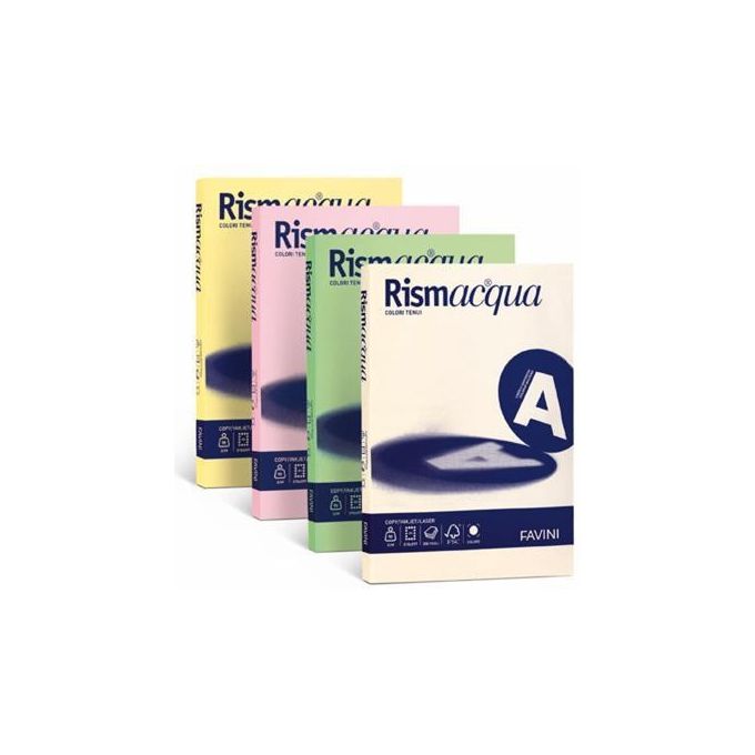 Cartotecnica Favini Rismacqua140 Mix 5 Colori Tenui