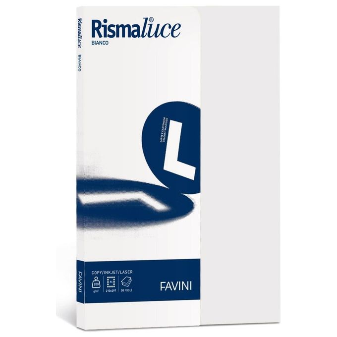 Cartotecnica Favini Rismaluce 240gr Bianco A4