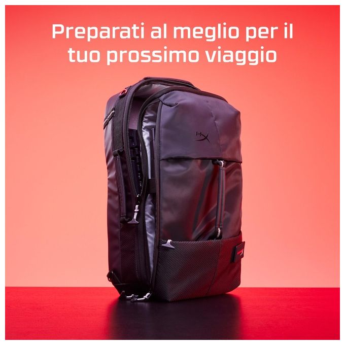 HyperX 8C525AA Knight Zaino per Notebook 16'' 22,6 L Tracolla Rimovibile Passante Trolley colore Nero