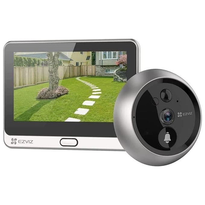 Ezviz CS-DP2C Videospioncino Smart WiFi FHD 1080p Display 4.3'' Sensore PIR Audio Bidirezionale colore Argento