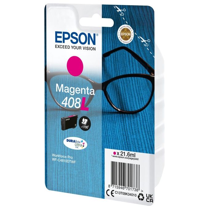 Epson C13T09K34010 DURABrite Ultra Cartuccia d'Inchiostro Resa Elevata 21,6 ml 1700 pagine colore Magenta