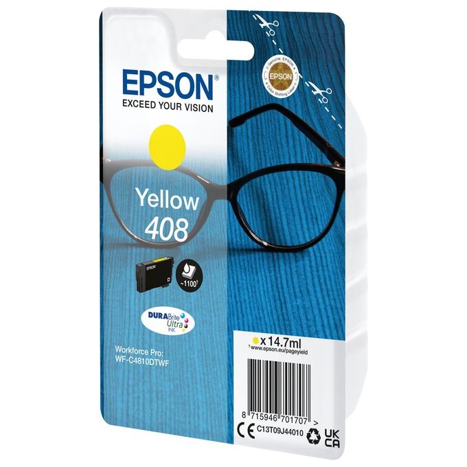 Epson C13T09J44010 Cartuccia Originale 408 Inkjet 14,7 ml 1100 pagine colore Giallo