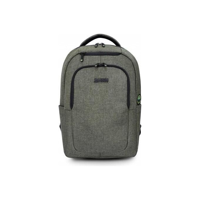 Urban Factory ECB35UF Cyclee City Zaino per Notebook fino a 15.6'' Scomparto Tablet Tasche Organizzative Materiale Riciclato colore Cachi