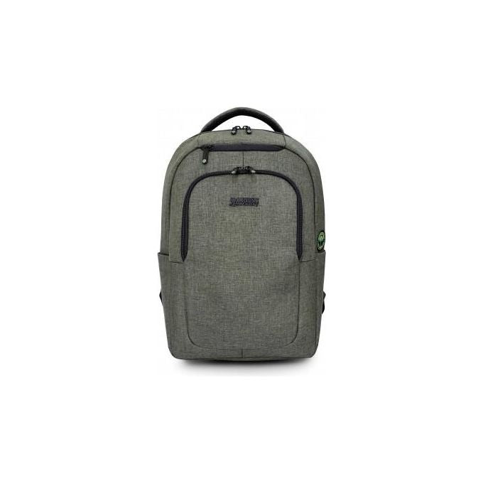 Urban Factory ECB34UF Cyclee City Edition Zaino per Laptop fino a 35,8 cm (14,1'') con Scomparto Tablet e Materiale Riciclato r-PET colore Kaki
