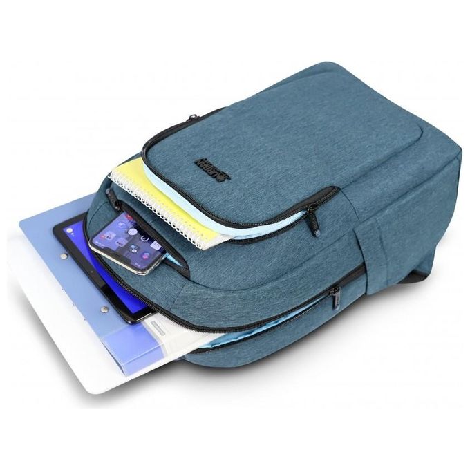 Urban Factory ECB24UF Cyclee City Edition Zaino per Laptop fino a 14.1'' Scomparto Tablet Poliestere Riciclato colore Blu
