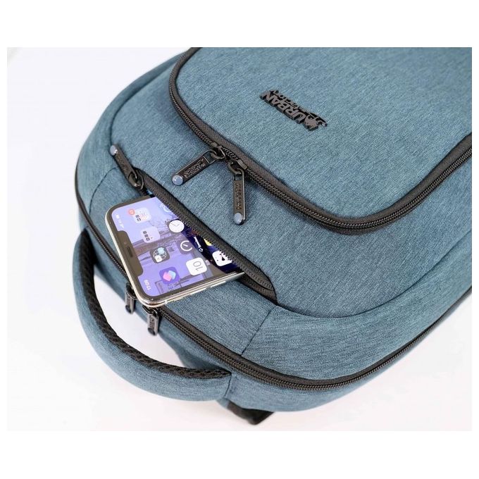 Urban Factory ECB25UF Cyclee City Edition Zaino per Notebook 15.6'' in RPET riciclato con scomparto tablet colore Blu