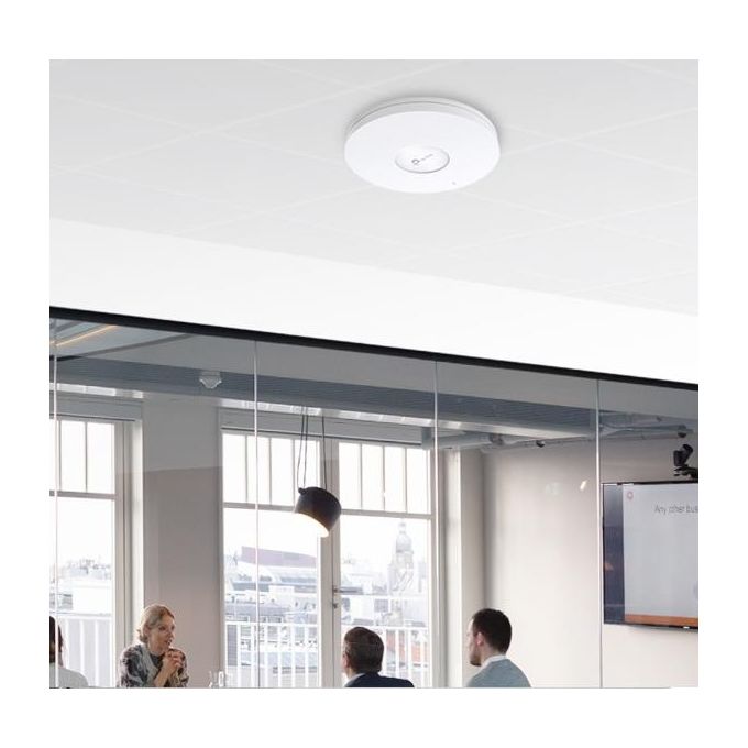 TP-Link EAP670 Omada Access Point Wi-Fi 6 AX5400 Dual Band 2.5 Gbps PoE 250 utenti colore Bianco
