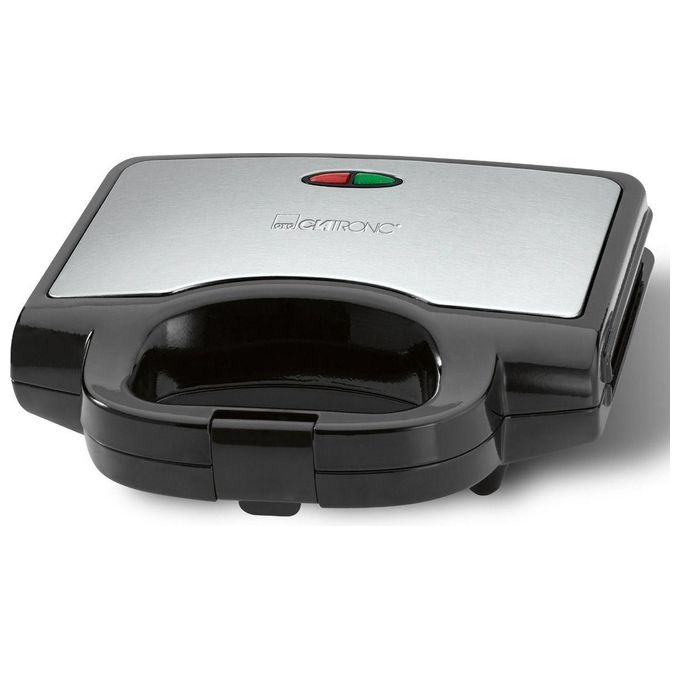 Clatronic ST 3778 Nero-inox Piastra da Sandwich per 2