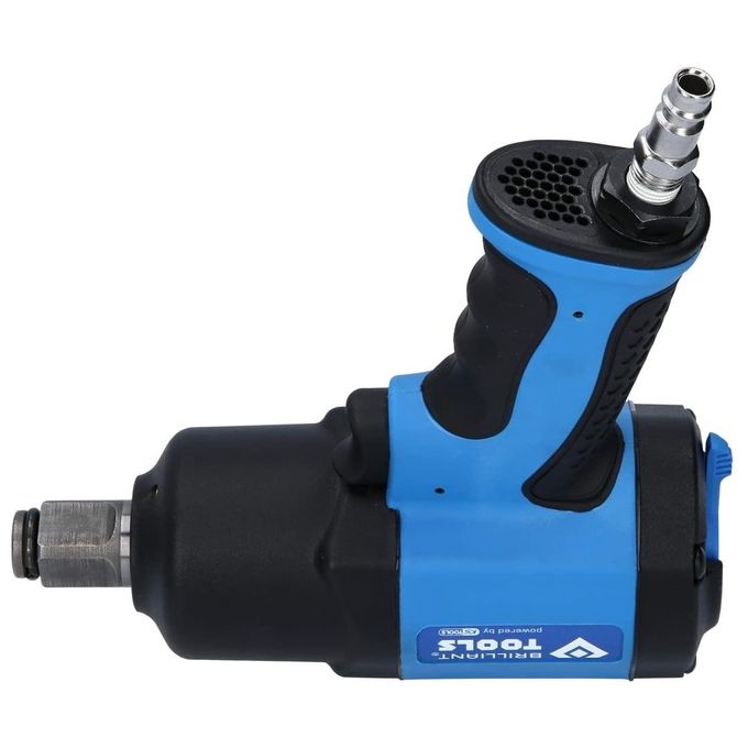 BRILLIANT TOOLS BT160200 Avvitatore a impulsi pneumatico 3-4'' coppia massima 1800 Nm meccanismo doppio martello impugnatura ergonomica colore Nero-Blu