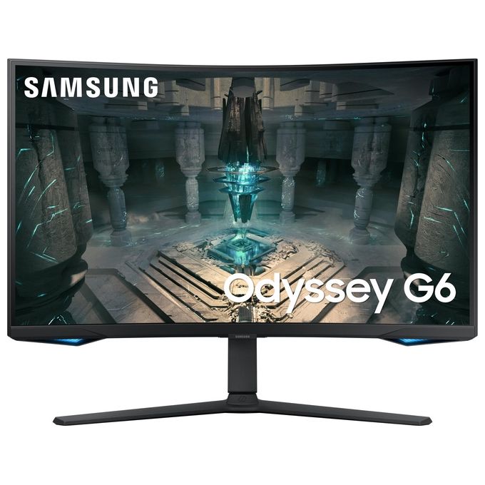 Samsung LS32BG650EUXEN Odyssey G6 Monitor Gaming Curvo 32'' QHD 2560x1440 240Hz 1ms HDR600 FreeSync Premium Pro colore Nero