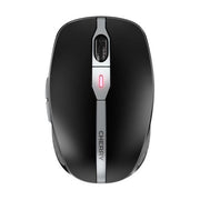 CHERRY JW-9100-2 Mouse Wireless Ricaricabile con Connessione Bluetooth e 2.4 GHz RF Risoluzione fino a 2400 DPI 6 Tasti Custodia Inclusa colore Nero