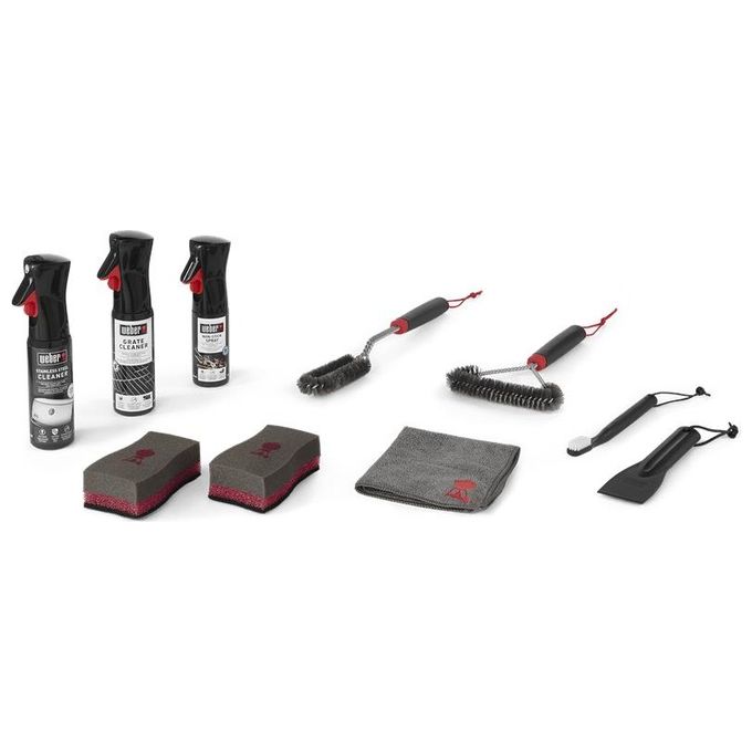 Weber KIT_ di Pulizia Barbecue a Gas in Acciaio Inox