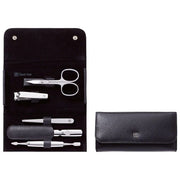 Zwilling 97546-004-0 Classic Inox Set Manicure e Pedicure 5 pezzi custodia bottone a pressione colore Nero