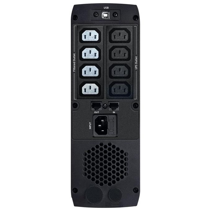Tecnoware FGCEXAPL2102IEC Exa Plus Gruppo di Continuita' UPS 2100 VA 1470 W Line Interactive Sinusoidale AVR LCD 8 Prese IEC