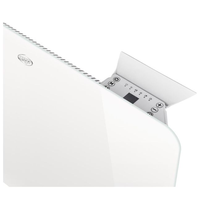 Argo 191061058 Fancy Termoconvettore Elettrico a Convezione 1400W IP24 Timer 12h Vetro Temperato colore Bianco