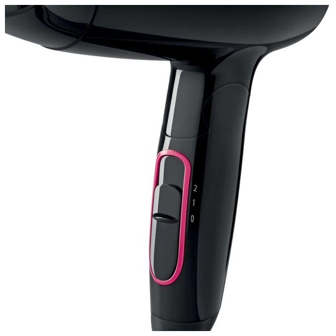Rowenta CV3323F0 Nomad Asciugacapelli 1600W 2 Velocita' Doppio Voltaggio Concentratore colore Nero