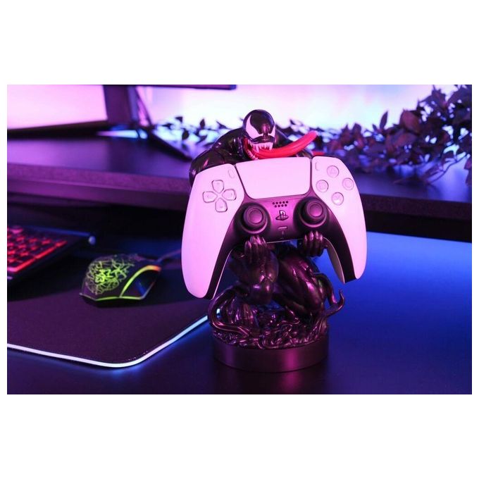 Exquisite Gaming CGCAMR400370 Cable Guys Venom Supporto Controller e Porta Telefono Marvel 21.5 cm