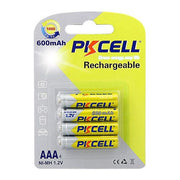 Pkcell batterie ricaricabili ministilo AAA ni-mh 600 mah 1,2 v blister 4 pezzi