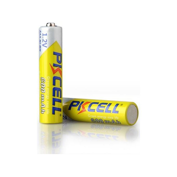 Pkcell batterie ricaricabili ministilo AAA ni-mh 600 mah 1,2 v blister 4 pezzi