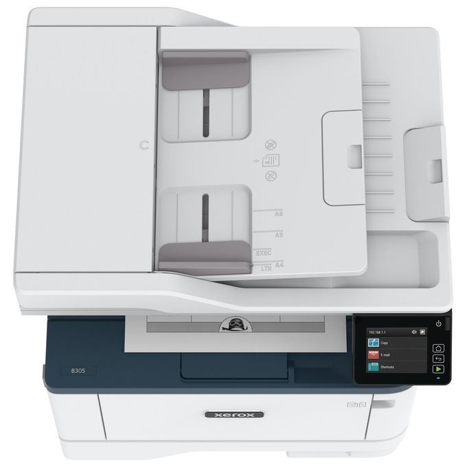 Xerox B305V_DNI B305 Stampante Multifunzione Laser Mono A4 38 ppm Fronte Retro Wi-Fi Ethernet USB Display Touch 2 Vassoi 350 Fogli colore Bianco