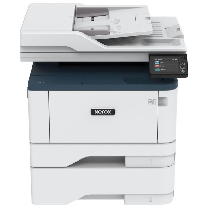 Xerox B315V_DNI B315 Stampante Multifunzione Laser A4 Mono 40 ppm Copia Stampa Scansione Fax Fronte Retro Wi-Fi 2 Vassoi 350 Fogli colore Bianco