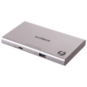 Edimax TD-405BP Docking Station Mini Slim 5-in-1 Thunderbolt 4 3 porte 40 Gbit-s 8K USB-C 60 W alimentazione 100 W colore Grigio