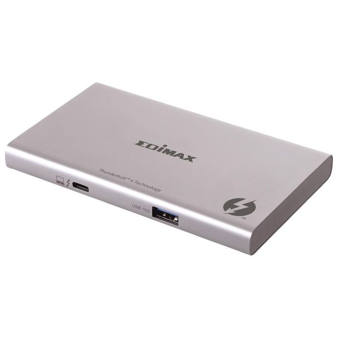 Edimax TD-405BP Docking Station Mini Slim 5-in-1 Thunderbolt 4 3 porte 40 Gbit-s 8K USB-C 60 W alimentazione 100 W colore Grigio