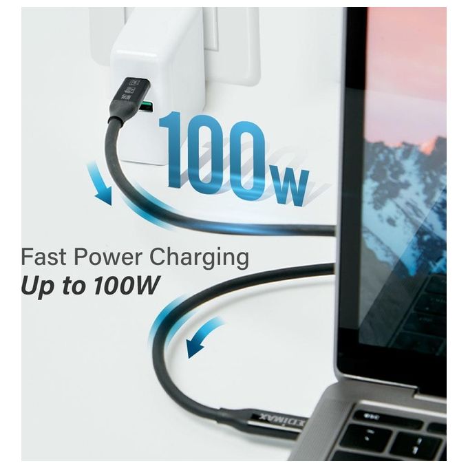 Edimax Cavo Thunderbolt 1mt 40 Gbit-s Black