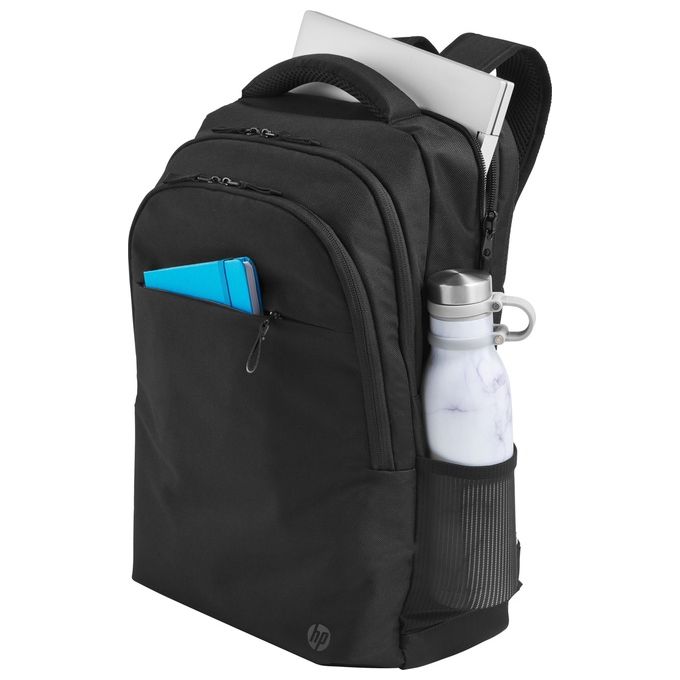 HP 500S6AA Professional Zaino per Notebook 17,3'' Poliestere Resistente all'Acqua 6 Scomparti Porta Bottiglia colore Nero