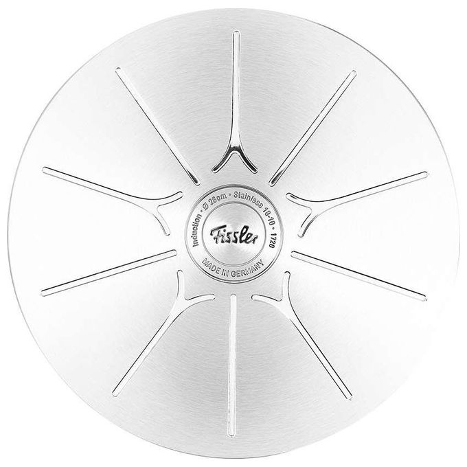 Fissler 084-378-28-100-0 Original-Profi Collection Padella Multiuso 28 cm Acciaio inox con Superficie Novogrill Capacita' 3 L Adatta a Tutti i Piani Cottura inclusa Induzione colore Acciaio inox