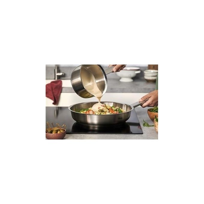 Fissler 084-378-28-100-0 Original-Profi Collection Padella Multiuso 28 cm Acciaio inox con Superficie Novogrill Capacita' 3 L Adatta a Tutti i Piani Cottura inclusa Induzione colore Acciaio inox