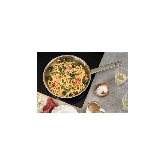 Fissler 084-378-24-100-0 Original Profi Collection Padella Multiuso Acciaio Inox 24 cm Antiaderente Novogrill Induzione colore Acciaio inox