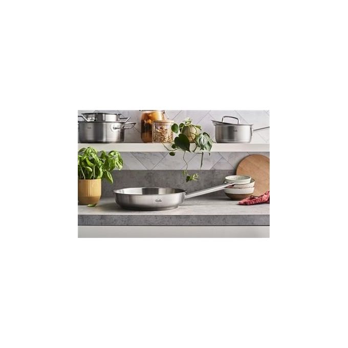 Fissler 084-378-24-100-0 Original Profi Collection Padella Multiuso Acciaio Inox 24 cm Antiaderente Novogrill Induzione colore Acciaio inox