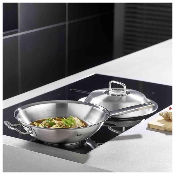 Fissler original Profi Collection Wok con coperchio 30 cm induzione