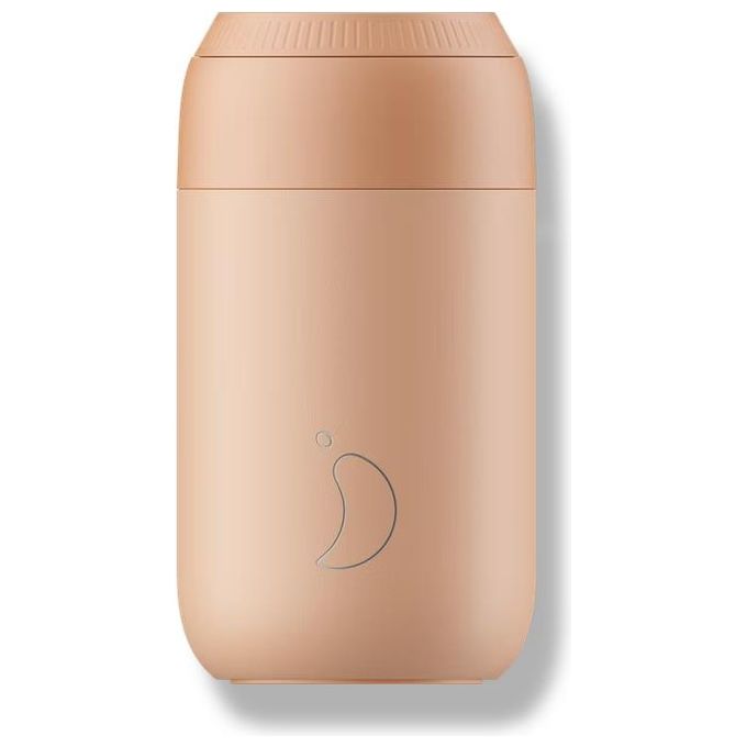 Chilly's C340S2PORG Serie 2 Tazza Termica 340 ml Isolamento Sottovuoto a Doppia Parete Caldo fino a 12 Ore Freddo fino a 24 Ore Chiusura Ermetica colore Pesca