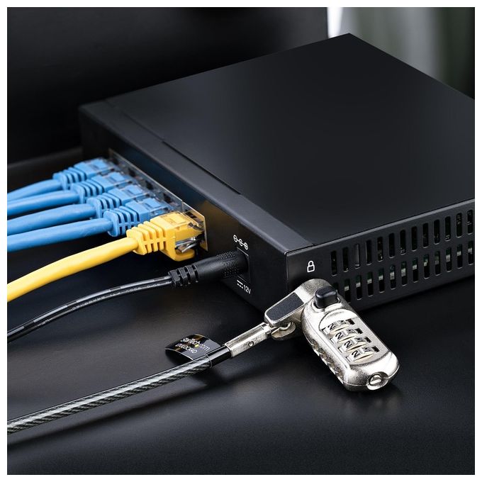 StarTech.com DS52000 Switch 2.5G Unmanaged 5 Porte 10-100-1000-2500 Mbps Montabile a Parete colore Nero