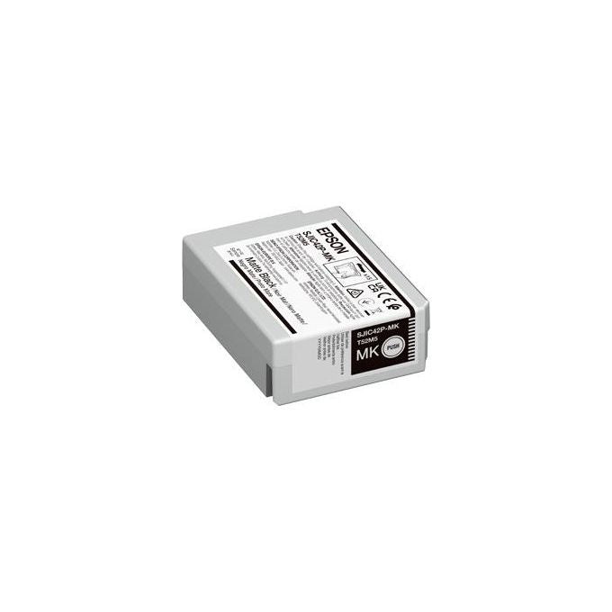 Epson C13T52M540 SJIC42P-MK Cartuccia d'inchiostro 50 ml Tecnologia Ultrachrome per ColorWorks C4000e colore Nero opaco
