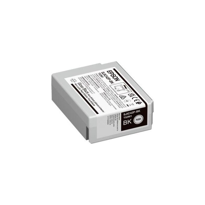 Epson C13T52M140 SJIC42P-BK Cartuccia d'inchiostro Originale Nero 50 ml compatibile con ColorWorks CW-C4000e colore Nero