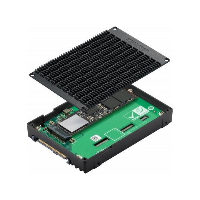 QNAP QDA-UMP4 Adattatore SSD M.2 PCIe 4.0 x4 NVMe a U.2 PCIe 4.0 x4 per PC e NAS colore Nero