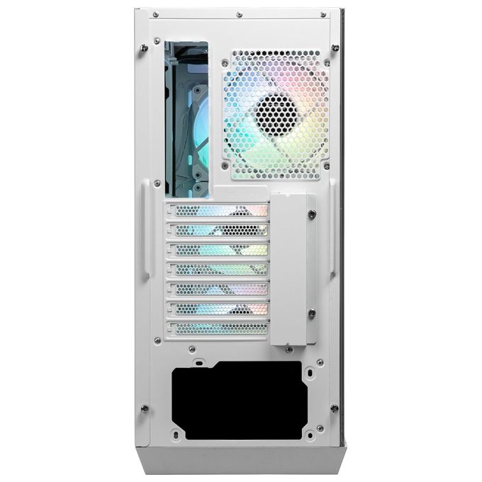 MSI MPG GUNGNIR 110R WHITE Case PC Midi Tower ATX 4 Ventole ARGB 120mm USB Type-C Vetro Temperato colore Bianco