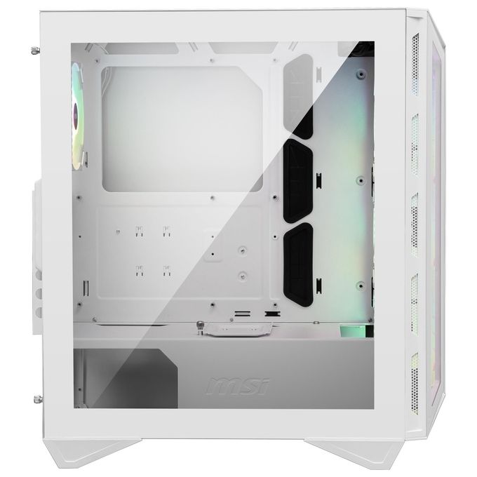 MSI MPG GUNGNIR 110R WHITE Case PC Midi Tower ATX 4 Ventole ARGB 120mm USB Type-C Vetro Temperato colore Bianco