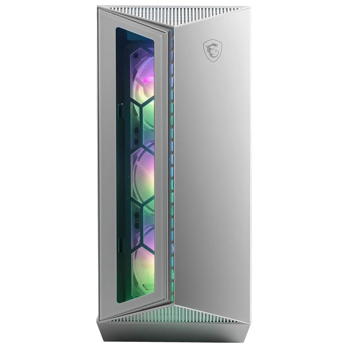 MSI MPG GUNGNIR 110R WHITE Case PC Midi Tower ATX 4 Ventole ARGB 120mm USB Type-C Vetro Temperato colore Bianco