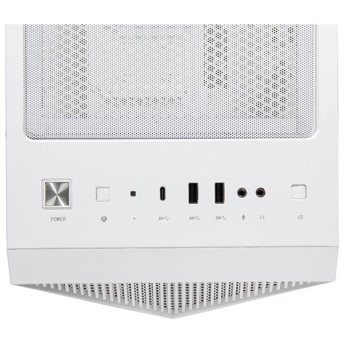 MSI MPG GUNGNIR 110R WHITE Case PC Midi Tower ATX 4 Ventole ARGB 120mm USB Type-C Vetro Temperato colore Bianco