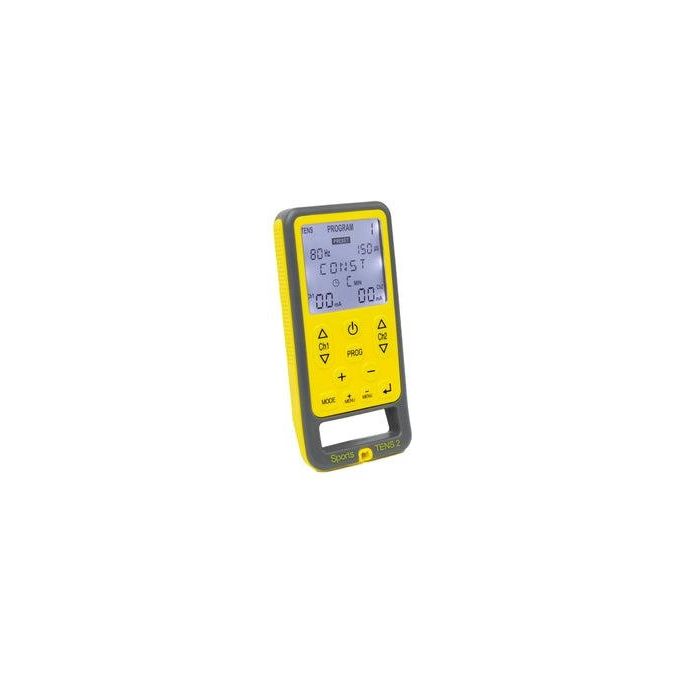 TensCare K00155 Sport Tens 2 Stimolatore Muscolare Elettronico 27 Programmi Batteria Ioni di Litio 3,7 V colore Grigio Giallo