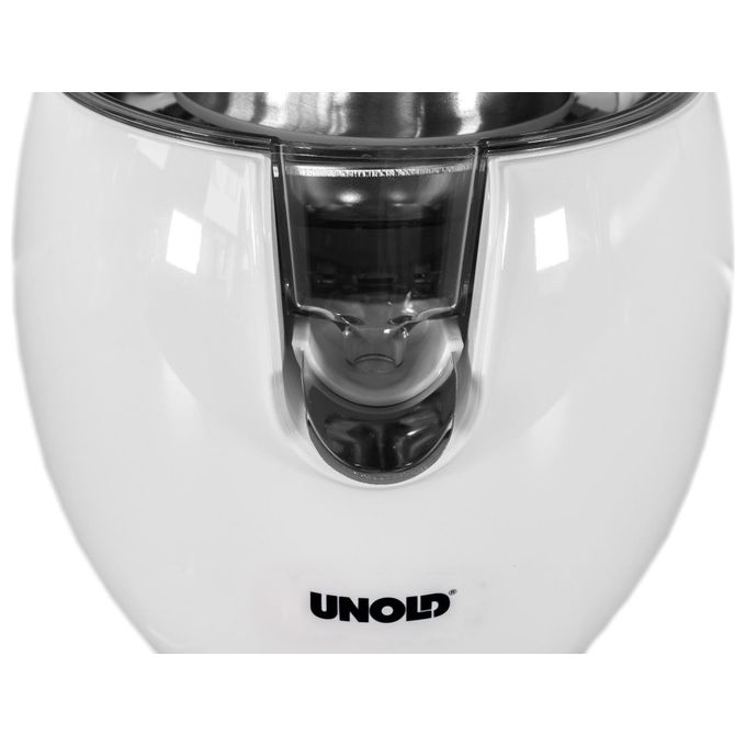 Unold 78130 Power Juicy Spremiagrumi 300 W con Due Coni per Agrumi Grandi e Piccoli Parti Lavabili in Lavastoviglie colore Bianco
