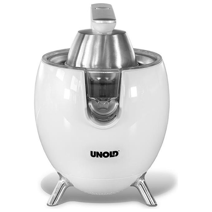 Unold 78130 Power Juicy Spremiagrumi 300 W con Due Coni per Agrumi Grandi e Piccoli Parti Lavabili in Lavastoviglie colore Bianco